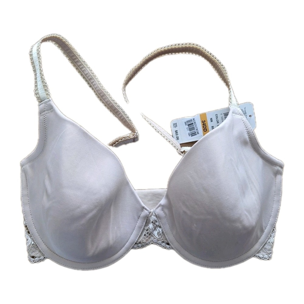 Wacoal Bra 34DD Embrace Lace TShirt Beige Underwire Nude Beige NWT Nordstrom $62
